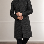 Luxury Black Embellished Sherwani with Matching Turban | Premium Wedding & Groom Wear