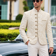 Embroidered Prince Coat – Luxury Wedding & Formal Wear