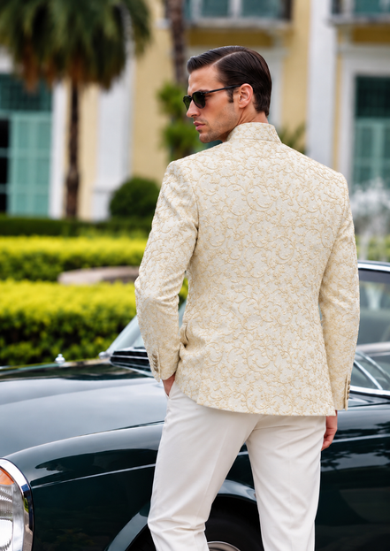 Embroidered Prince Coat – Luxury Wedding & Formal Wear