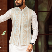 Embroidered Waistcoat with Gold Detailing