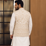 Men’s  Gold Embroidered Waistcoat