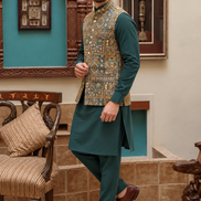 Men’s Multicolor Embroidered Waistcoat