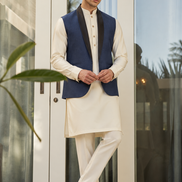 Navy Blue Waistcoat Premium Men’s Traditional Wear