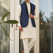 Navy Blue Waistcoat Premium Men’s Traditional Wear