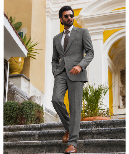 Premium Dark Grey Men’s 2-Piece Suit | Romano Formal Collection