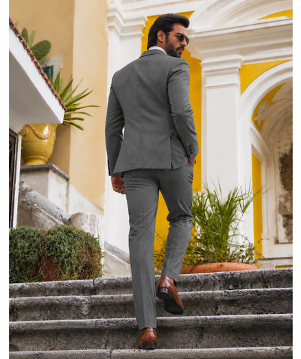 Premium Dark Grey Men’s 2-Piece Suit | Romano Formal Collection