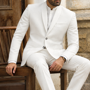 Premium White Men’s 2-Piece Suit | Luxury Formal Collection – Romano