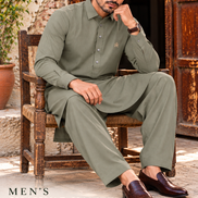 Romano Premium Olive Green Men’s Shalwar Kameez
