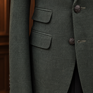 Forest Green Textured Two-Piece Suit