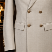 Ivory Double-Breasted Two-Piece Suit