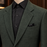 Forest Green Textured Two-Piece Suit
