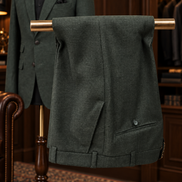 Forest Green Textured Two-Piece Suit